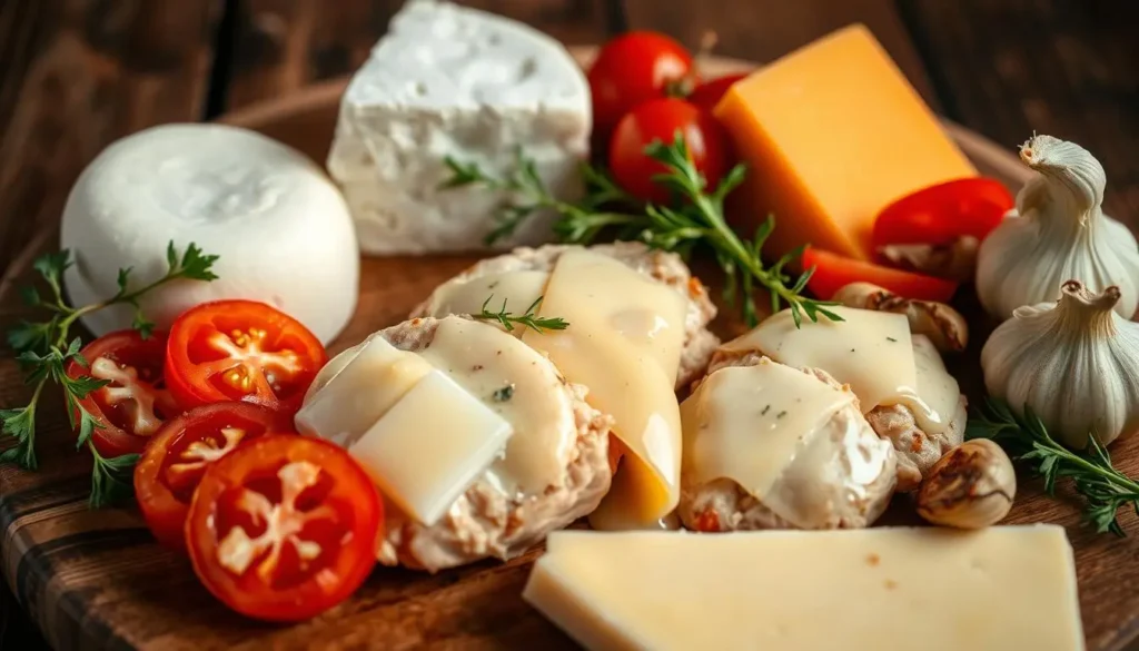 Variety of cheeses including Monterey Jack, cheddar, and Colby Jack for cooking.