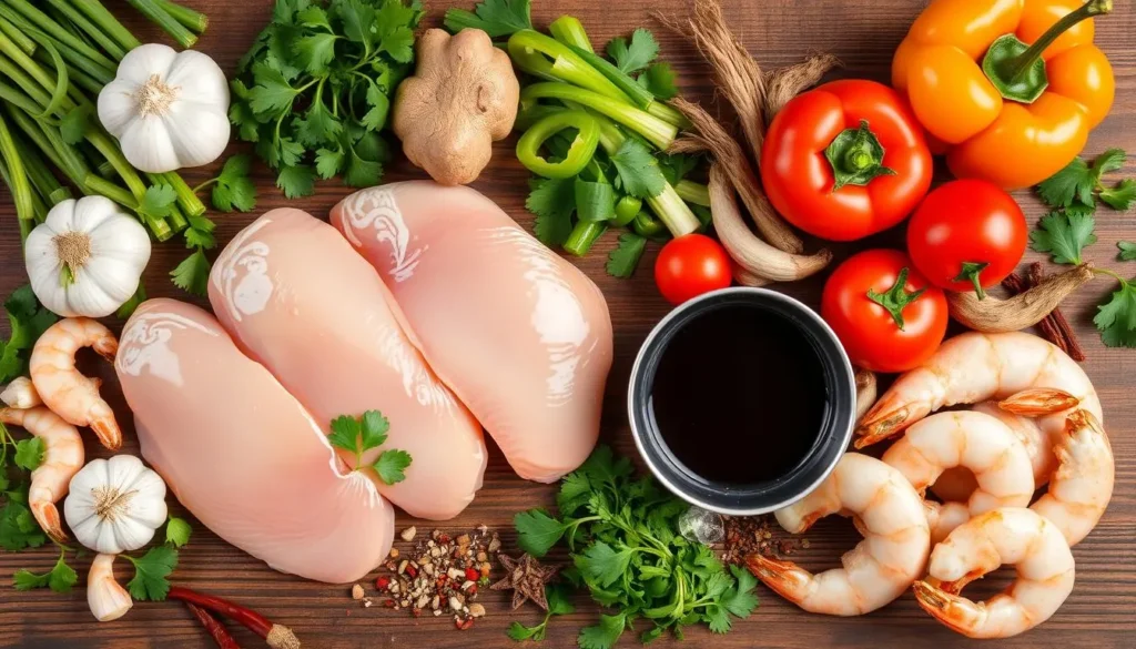 Chicken and Shrimp Ingredients Chicken and Shrimp Ingredients