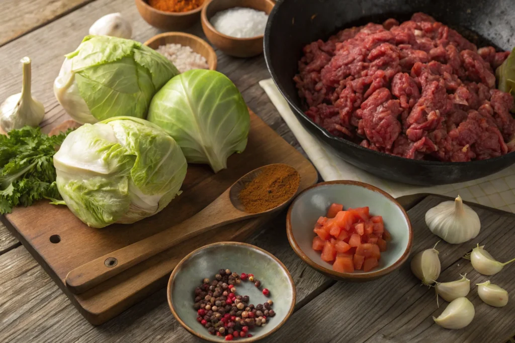 Ground Beef and Cabbage Recipe Ingredients Ground Beef and Cabbage Recipe Ingredients