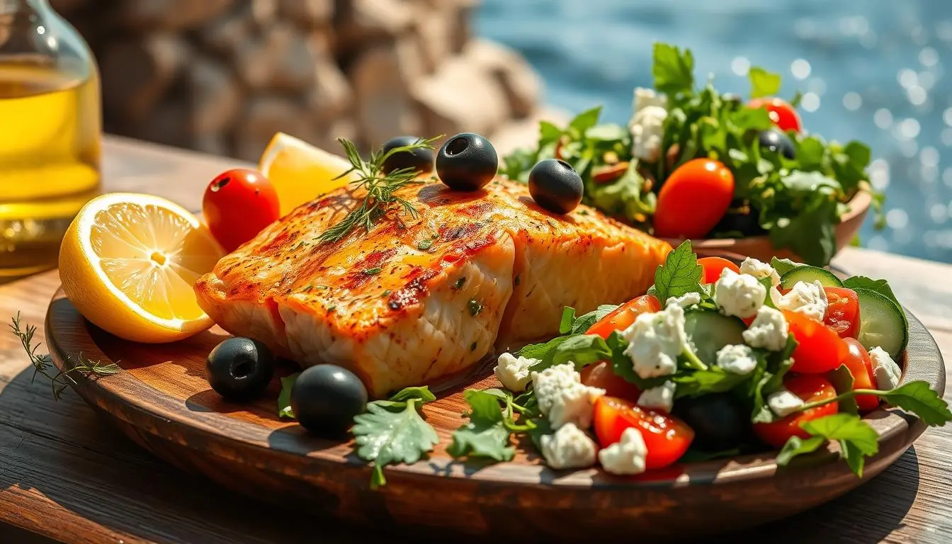 Mediterranean salmon recipe