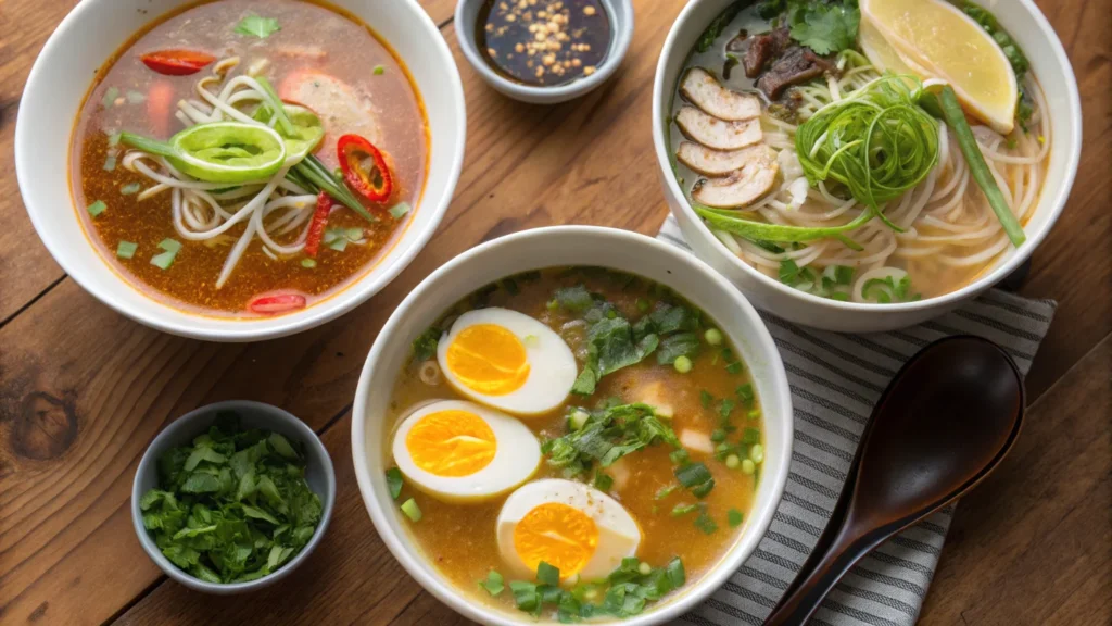 Global breakfast soup varieties