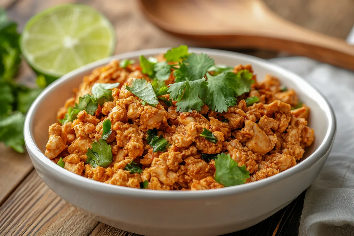 Juicy seasoned chicken mince in a pan – best chicken mince recipes