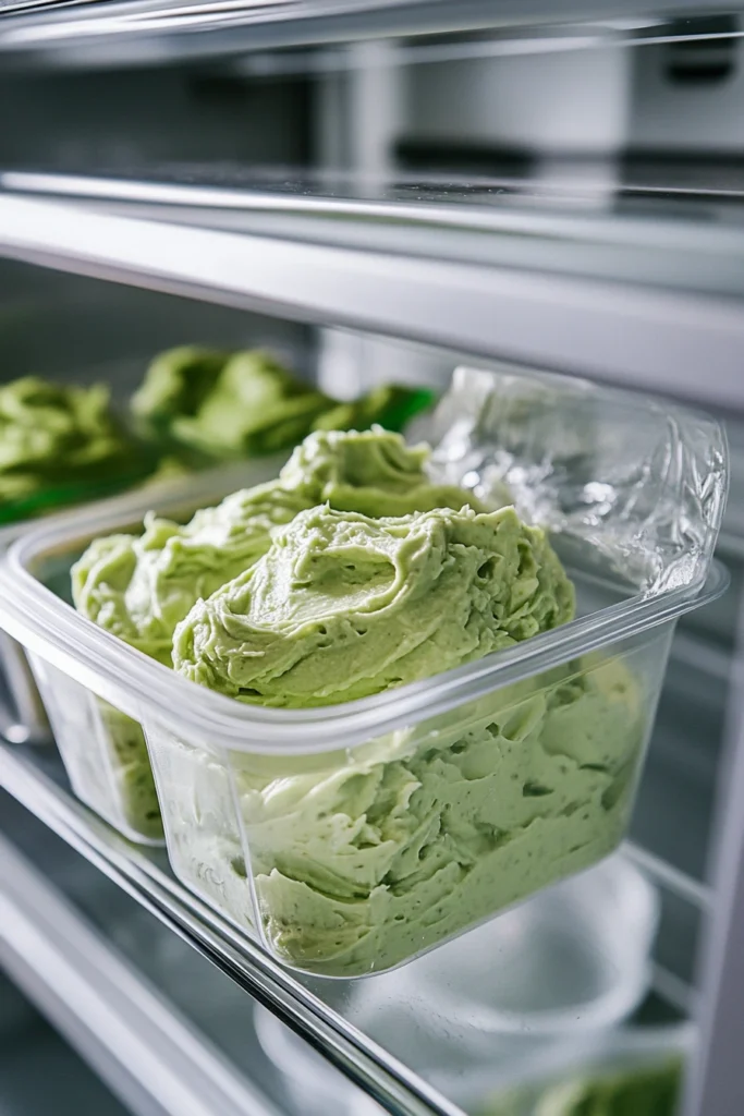 Storing whipped avocado cream cheese spread